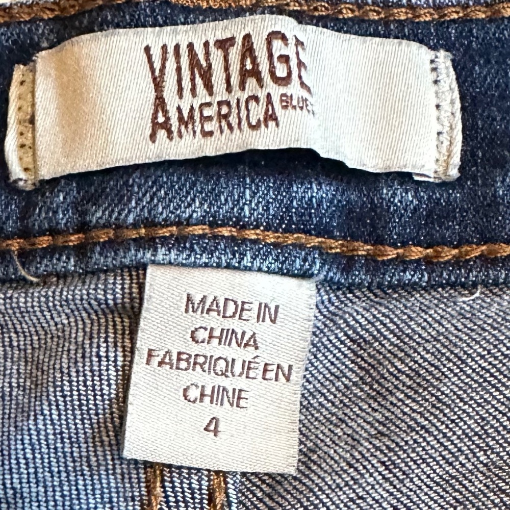 Vintage America Blue Bestie Women’s Short Size 4 - Picture 5 of 7
